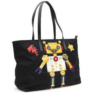 Prada nylon robot shoulder bag